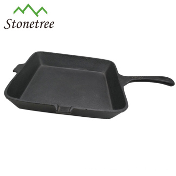 Hot Sale Wax Finished Cast Iron Foldable Wooden Handle Frying Pan